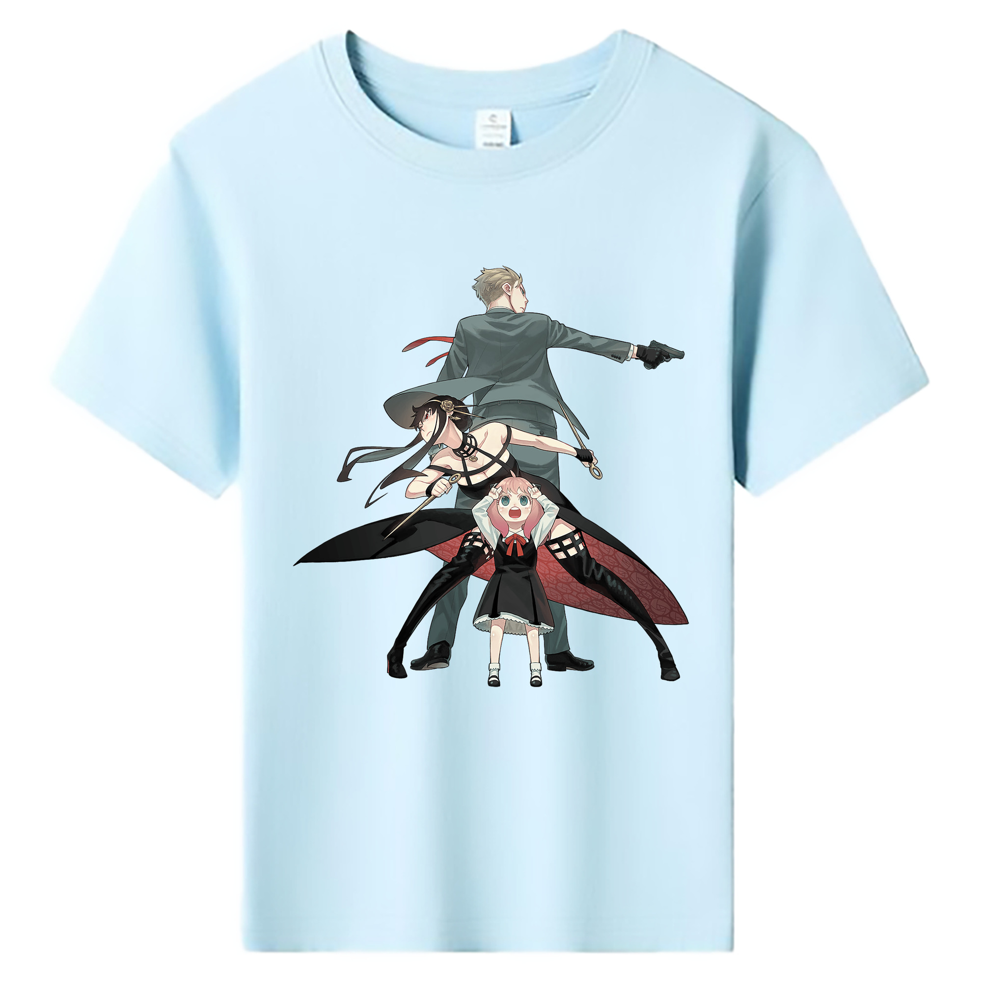 （画像用） SPY×FAMILY间谍家家酒 綿100％キッズTシャツ（フロントプリント）